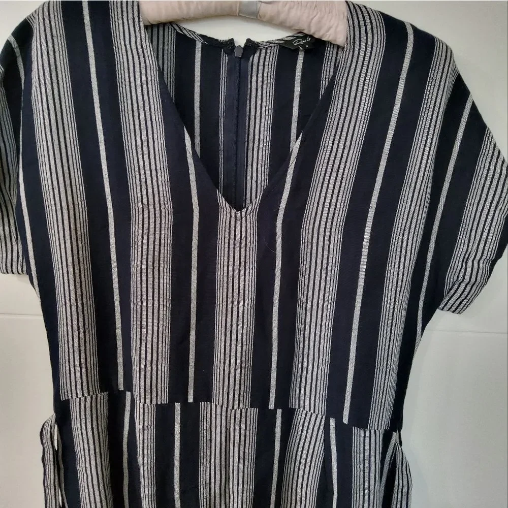 Rails Angela Mediterranean Stripe Belted Jumpsuit Size S - Picture 4 of 12